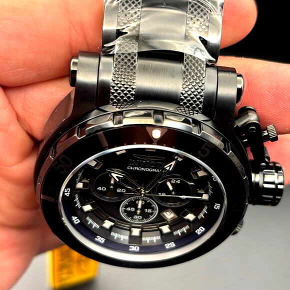 Invicta Coalition Forces 32727 Mens 52mm Black Stainless Chronograph Quartz 100m - Picture 15 of 17